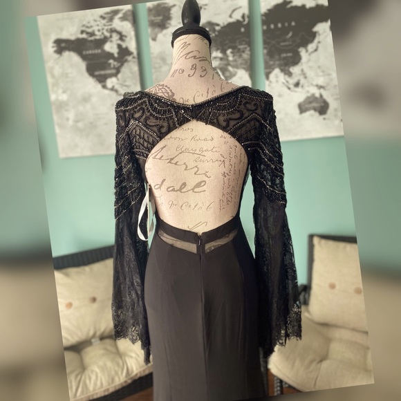 Black evening gown Cinderella Brand - Picture 3 of 4